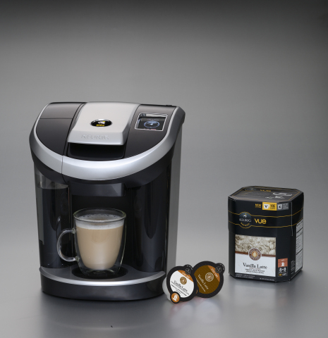 Barista Prima Vanilla Latte Cafe Beverage for the Keurig Vue brewing system has been named a New Product of the Year of Automatic Merchandiser Magazine's 2013 Readers' Choice Awards. (Photo: Business Wire)