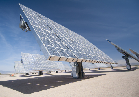 Amonix CPV Solar Power System (Photo: Business Wire)