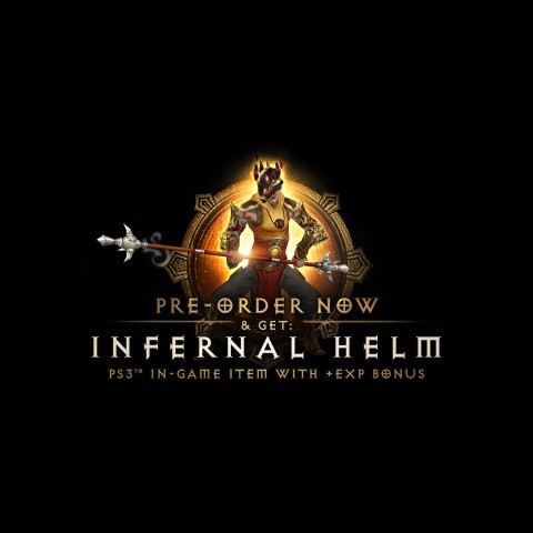 Receive the awesome in-game Infernal Helm with your preorder (Graphic: Business Wire)