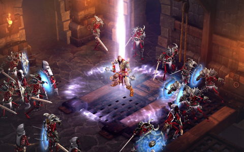 A monk battling the undead in the upcoming PlayStation3 version of Diablo III (Graphic: Business Wire)