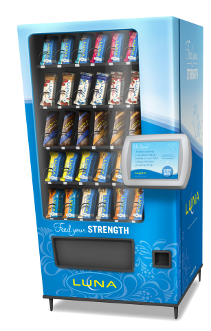 Contest participants have a chance to win a LUNA vending machine like the one pictured (Graphic: Business Wire)