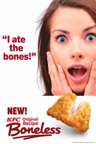 KFC Celebrates Launch of Revolutionary Original Recipe(R) Boneless with 'Happy Hour' Giveaway and 'I Ate the Bones' Facebook Contest (Photo: Business Wire)