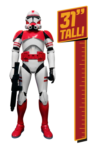 In celebration of the upcoming Star Wars Day on May 4, JAKKS Pacific, Inc. (NASDAQ: JAKK) announced today that it has expanded its agreement with Lucasfilm to include the Shock Trooper in its 31" Giant Figure lineup. Featuring seven points of articulation, highly detailed features and iconic blaster, the 31" Giant Shock Trooper is the largest articulated collectible figure of its kind. Available later this year, the 31" Giant Shock Trooper is appropriate for fans 3+. (Photo: Business Wire)