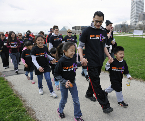 Kohl's associates help raise awareness and support for the fight against breast cancer at the American Cancer Society Making Strides Against Breast Cancer walk. (Photo: Business Wire)