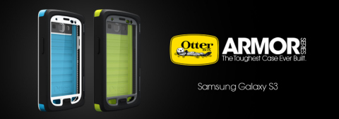 OtterBox makes a splash with the Armor Series, now available on otterbox.com for the Samsung Galaxy S3. The most extreme OtterBox series now provides protection for this highly adopted Samsung smartphone. (Graphic: OtterBox)