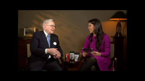 Warren Buffett and Caroline Ghosn Levo League Office Hours Live Chat (Photo: Business Wire)