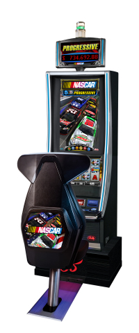 At G2E Asia later this month Bally Technologies will showcase its NASCAR-themed video slots. (Photo: Business Wire)