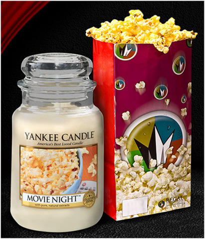 Yankee Candle immortalizes the aroma of Regal Entertainment Group's popcorn. Source: Regal Entertainment Group