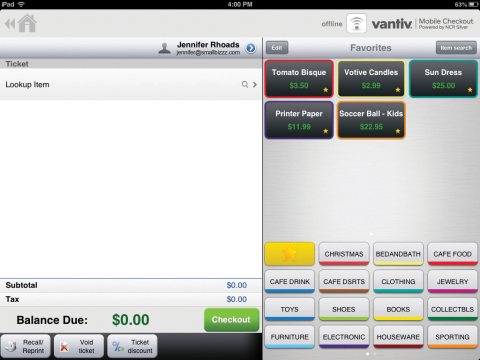 Vantiv Mobile Checkout Purchase Track Screen (Photo: Business Wire)