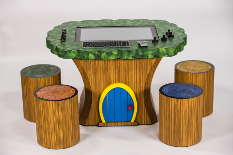 The Treehouse combines Lenovo's Horizon Table PC with childlike creativity for a 21st century playroom. (Photo: Business Wire)