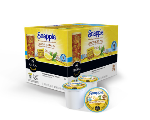 Made with the Best Stuff - green and black tea leaves - you can now enjoy the great taste of Snapple(R) Lemon Iced Tea home-brewed any time. You can thank us later. (Photo: Business Wire)