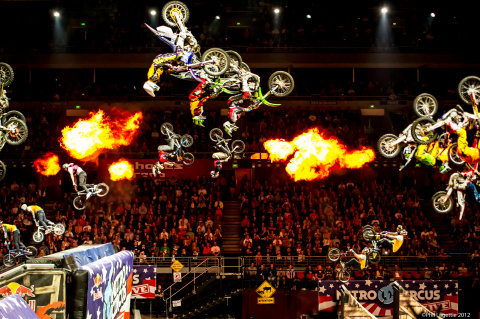 Nitro Circus founder, ringleader and world-class athlete Travis Pastrana will bring Nitro Circus Live - the action sports spectacle that has become a worldwide hit - to the U.S. and Canada for the first time in January 2014. (Photo: Business Wire)