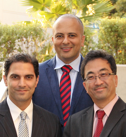 Andre Panossian, MD, Mark M. Urata, MD, DDS, Jeffrey Hammoudeh, MD, DDS are traveling to Amman, Jordan to perform specialized surgeries on local children. (Photo: Business Wire)