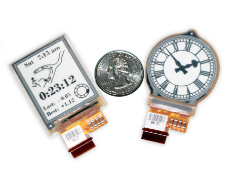 E Ink電子紙顯示器再下一城 專為智慧型手錶量身訂做的1.73吋「Mobius軟性電子紙」(Photo: Business Wire)