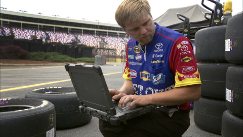 JTG Daugherty Racing adds Dell's rugged ATG and XFR laptops solutions to its existing Dell infrastructure for track-side reporting and performance analytics. (Photo: Business Wire)