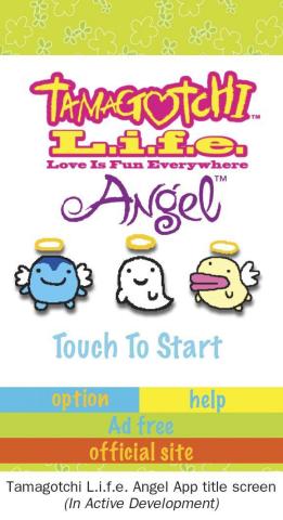 Tamagotchi Angel App (In Active Development)(Graphic: Business Wire)
