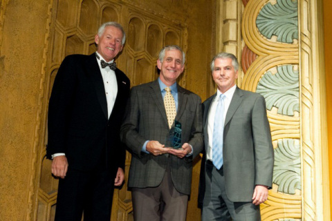 Bill Wyatt, Executive Director, Port of Portland (Left), Mayor Charlie Hales, City of Portland (Center), Doug Hall, CEO/President, AIMCO (Right) (Photo: Business Wire)