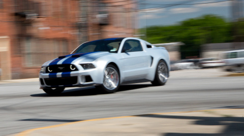 The one-of-a-kind Ford Mustang starring in DreamWorks Studios' film "Need for Speed" opening March 14, 2014.