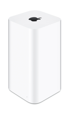 The redesigned AirPort Extreme and AirPort Time Capsule base stations feature 802.11ac Wi-Fi for up to three times faster performance. (Photo: Business Wire)
