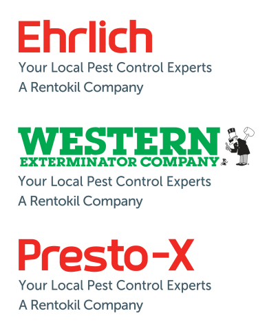 Ehrlich Pest Control, Western Exterminator, and Presto-X Pest Control are all part of the Rentokil family of companies in North America and provide commercial and residential pest control, bioremediation, bird control, vegetation management, deer repellent services, wild-animal trapping, and termite control. (Graphic: Business Wire)