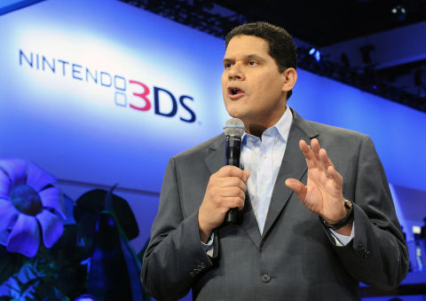 In this photo provided by Nintendo of America, Reggie Fils-Aime, Nintendo of America's president and chief operating officer, addresses the crowd during the Wii U Software Showcase @ E3 2013 on June 11, 2013 in Los Angeles. The Electronic Entertainment Expo (E3) is the video game industry's premier trade show. (Photo: Business Wire)