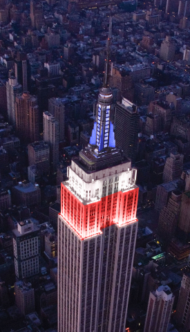 The Empire State Building will join the Macy's 4th of July Fireworks party with a one-of-a-kind light show to the epic finale of the nation's largest Independence Day display. (Photo: Business Wire)