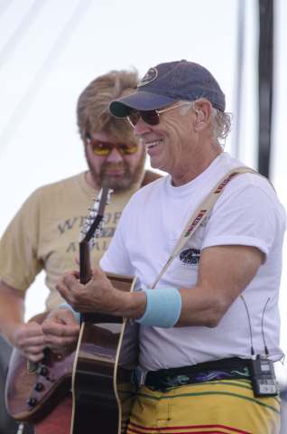 Jimmy Buffett at celebratory beach concert at Resorts Casino Hotel (Photo: Business Wire)