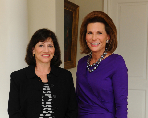 Judith A. Salerno, M.D., M.S., was today named Susan G. Komen(R) president and CEO. Salerno (left) met recently with Nancy G. Brinker (right), Founder and Chair of Global Strategy at Susan G. Komen. (Photo: Business Wire)
