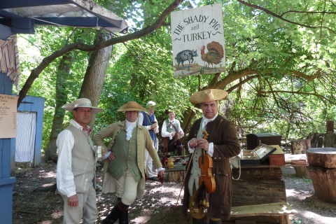 Virginia colonists at the Claude Moore Colonial Farm's Summer Market Fair (Photo: Business Wire)