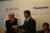 Irina Bokova, UNESCO Director-General, and Takumi Kajisha, Senior Managing Executive Officer of Panasonic Corporation, at the signing ceremony on June 18, 2013 (Photo: Business Wire)