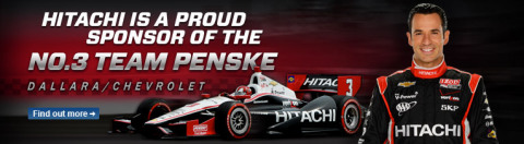 Hitachi's New Microsite and Sweepstakes Celebrating Penske Sponsorship and Global Campaign.