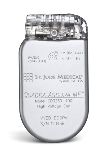 Quadra Assura MP(TM) CRT-D. (Photo: St. Jude Medical)