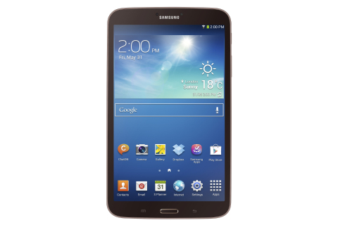 Galaxy Tab 3 8.0 Gold Brown (Photo: Business Wire)