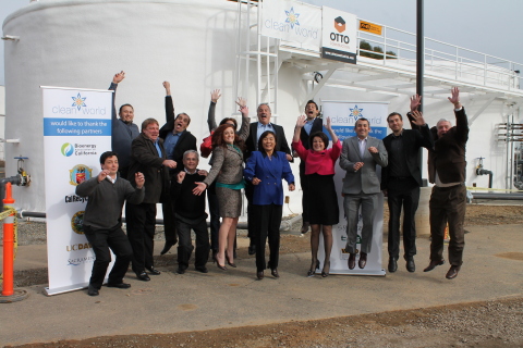 The CLEANWORLD Team is jumping for joy at the groundbreaking of its Sacramento BioDigester expansion earlier this week. Already successfully processing 10,000 tons per year, CleanWorld's Sacramento BioDigester will be fully scaled to a 40,000 ton per year system by December, 2013. (Photo: Business Wire)