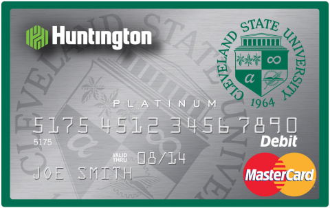 Huntington Bank Cleveland State University Vikings Debit Card (Photo: Business Wire)