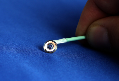 Front view of the switchable telescopic contact lens. Credit: Optics Express.