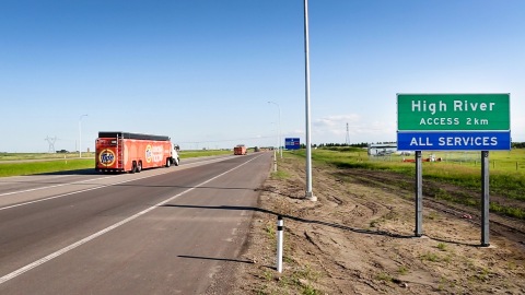 Tide Loads of Hope arrives in Alberta.(Photo: Business Wire)