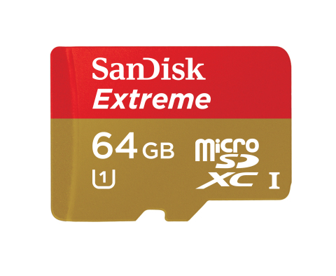 The 64GB SanDisk Extreme(R) microSDXC UHS-I memory card is the world's fastest and ideal for the newest smartphones, tablets and cameras. (Photo: Business Wire)