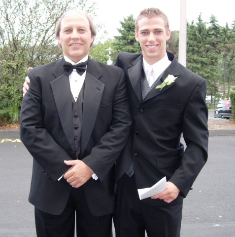 Cigna Volunteer of the year Brian Urban (right) with his dad Jim Urban. Jim died of prostate cancer, which is one reason Brian works to fight the disease. (Photo: Cigna Corporation)