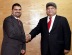 (From left) Mr. Farid Al-Sabbagh, Managing Director Fujitsu Middle East with Mr. Dilip Rahulan, Executive Chairman, Pacific Control Systems LLC (Photo: Business Wire) 