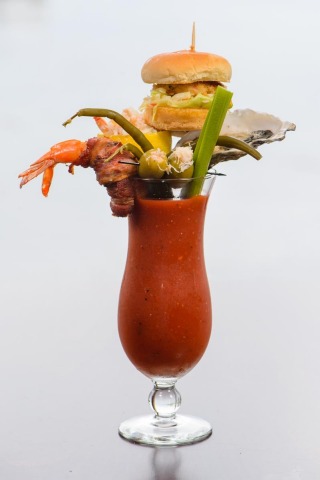 The Ultimate Seafood Bloody Mary Photo: Michael Troutman 