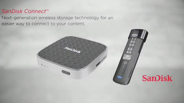 The SanDisk Connect wireless flash memory storage devices provide users an easier way to access and share content across multiple mobile devices.