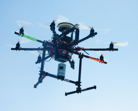 Velodyne's HDL-32E scans San Diego Chargers Stadium from compact UAV (Photo: Business Wire)