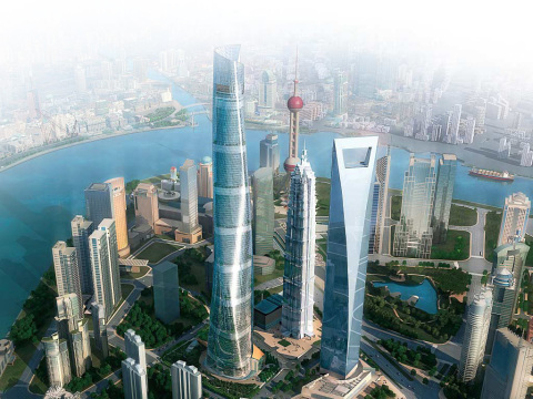 Shanghai Tower Rendering (Graphic: Business Wire)