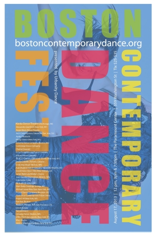 Official 2013 Poster of the Boston Contemporary Dance Festival