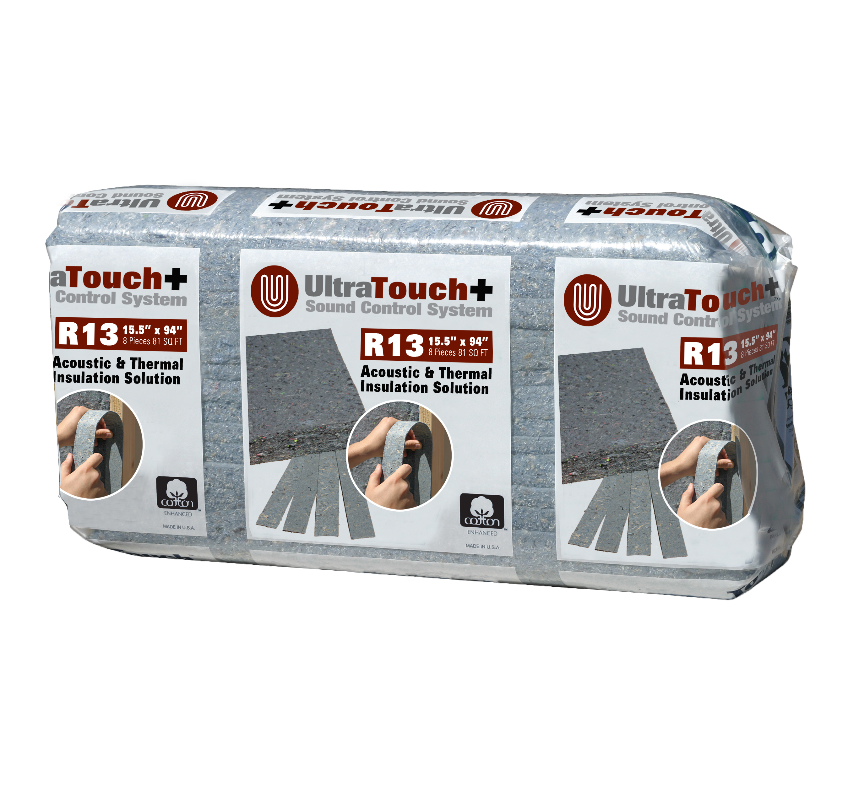 UltraTouch R- 13 Attic Wall 77.52-sq ft Unfaced Recycled Denim Batt  Insulation at Lowes.com