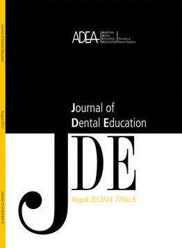 ADEA Journal of Dental Education (August 2013 Issue Cover Image) (Graphic: ADEA)