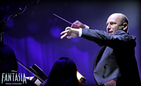 Composer Inon Zur Takes The Stage and Performs Music Featured in "Disney Fantasia: Music Evolved" for First Time at Disney's D23 Expo (Photo: Business Wire)