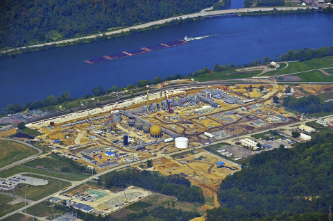 The Natrium Gas Processing and Fractionation Plant is located along the Ohio River in Marshall County, West Virginia. (Photo: Business Wire)