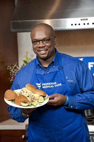 Celebrity Chef Aaron McCargo, Jr. will be visiting five U.S. cities with Fresenius Medical Care this fall to share football tailgating tips and recipes for dialysis patients and their families. (Photo: Business Wire)